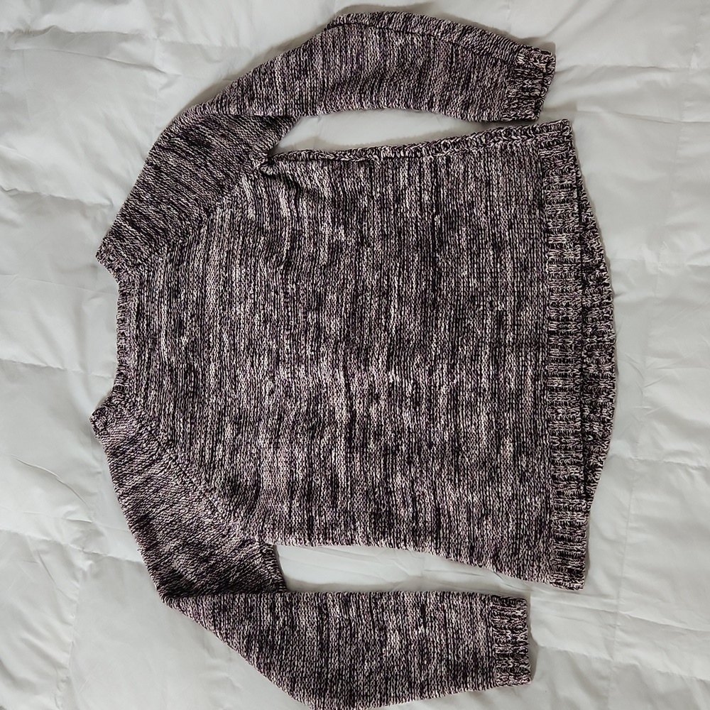 Women's purple knit sweater - Picture 2 of 5